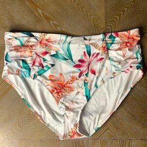 LA BLANCA Plus Size High Waist Bikini Bottoms 22W